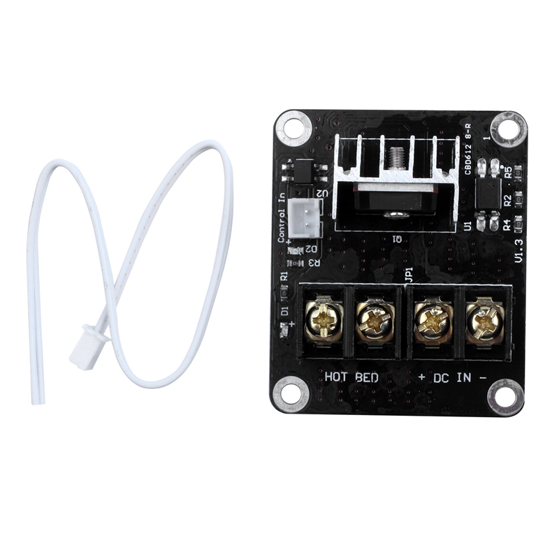 AAAE superior 3D impresora semillero MOSFET módulo de expansión inc 2pin plomo Anet A8 A6 A2 Compatible negro