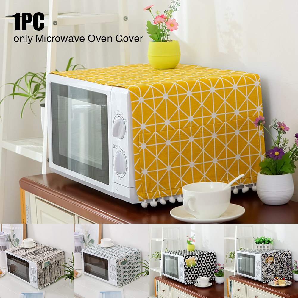 30x90cm nordico con Tasche Laterali Stampa Rettangolo Complementi Arredo Casa Biancheria di Cotone Accessori Antipolvere Forno A Microonde Copertura Della Sala da pranzo