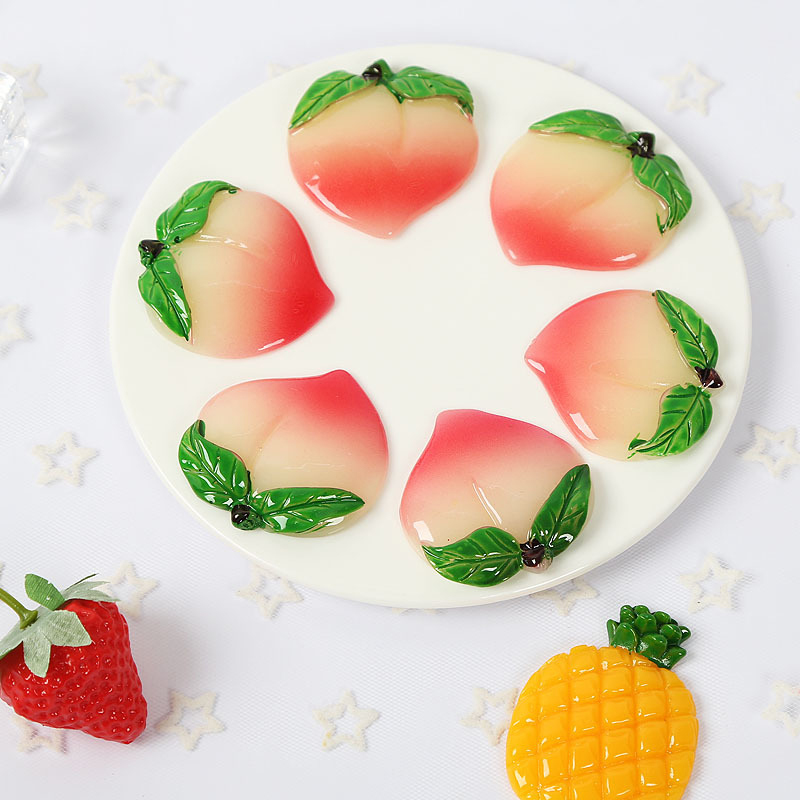 Mini äpple citronskivor harts frukt modell för festival fest hem bord dekor foto rekvisita