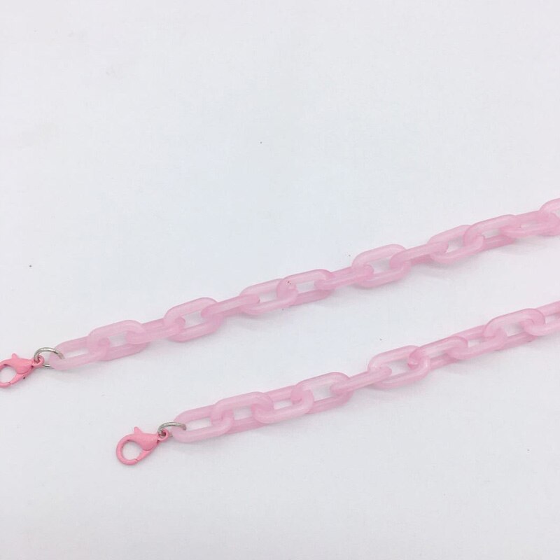 Cadena acrílica para mascarilla facial, cadena para gafas, correas para gafas de sol, cordones para mascarilla, soporte para cuello para hombre y mujer