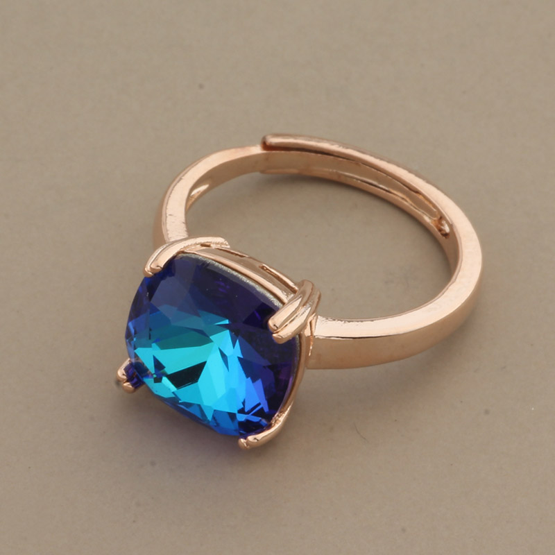 Anillos de lujo con forma cuadrada para mujer, joyería de clásico, joya para , anillo de boda, de joyería Vintage, 2022: Blanco