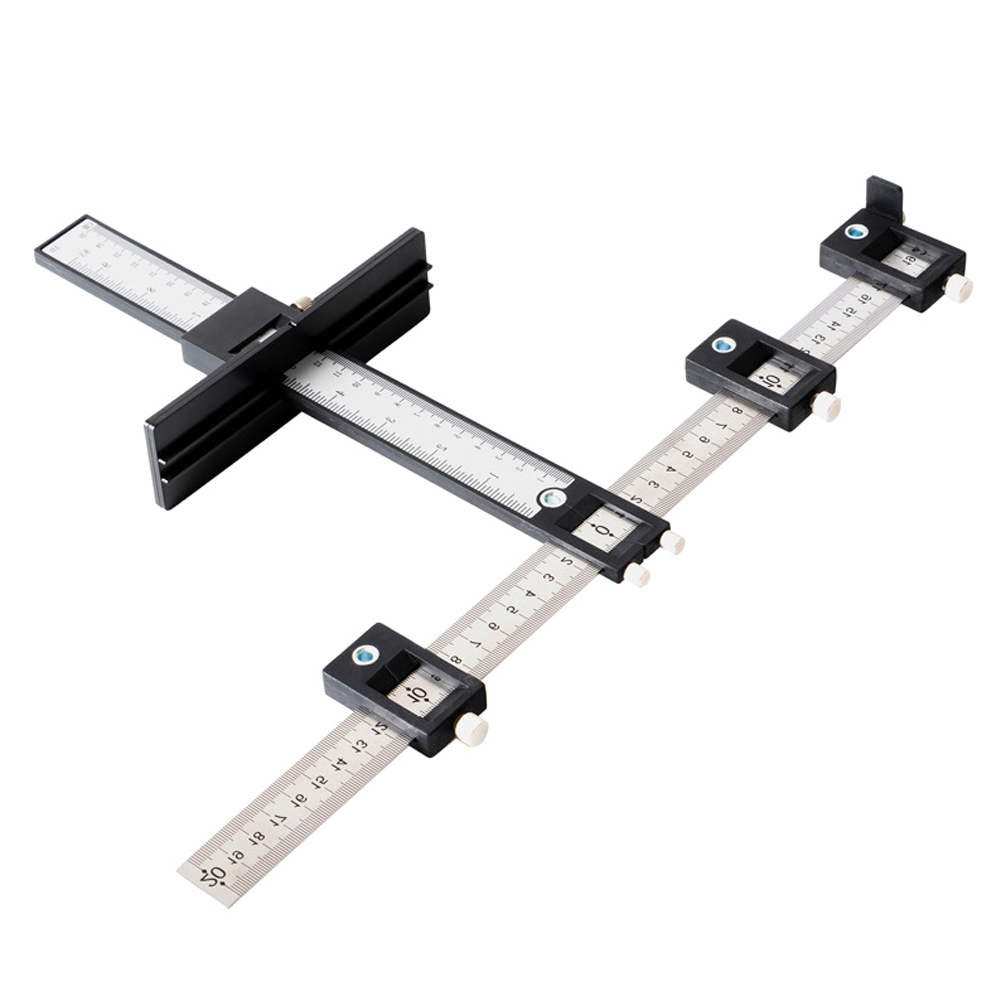 Detachable Hole Punch Jig Tool Center Drill Bit Guide Set Sleeve Cabinet Hardware Locator Wood Drilling Woodworking Tool