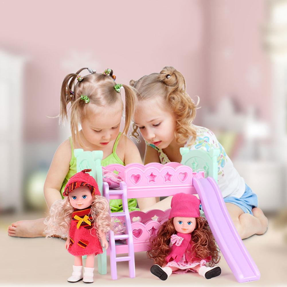Kinderen Meisjes Speelhuis Speelgoed Bed Prinses Pop Speelgoed Shaker Hangmat Simulatie Wieg Prinses Pop Bed Rol Spelen In Voorraad