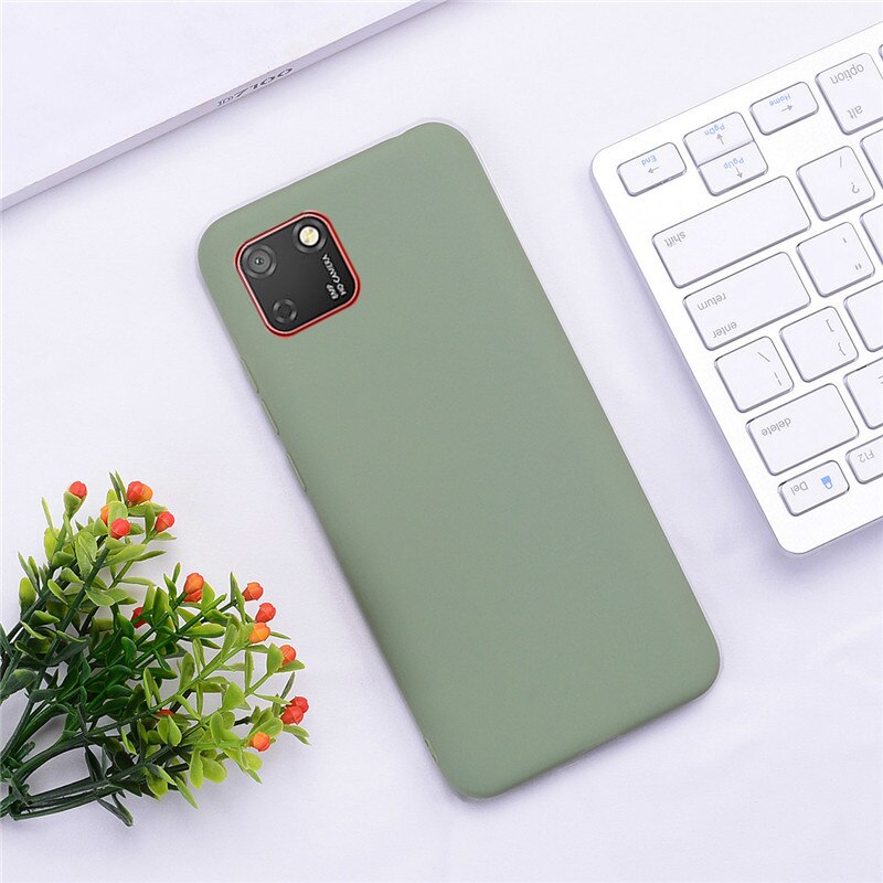 Soft Silicone Case For Huawei Y5p DRA-LX9 Case Silicone Back Cover Y5P Phone Case For Huawei Y5P 5.45 Cover Coque Fundas: 9 Orange