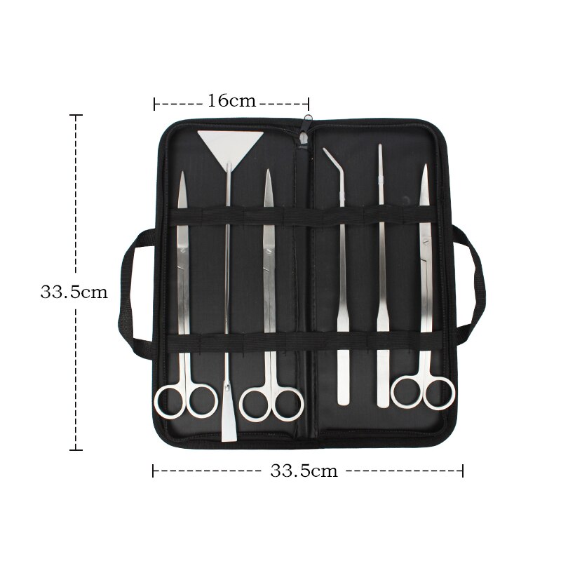 Aquarium Cleaning Tools Kit Fish Tank Aquatic Trimming Plant Tweezers Scissor Spatula Aqua Scaping Tools Stainless Steel