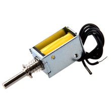 5v 0.83a 1mm 100g 2mm 50g push pull type åben ramme fjederstempel dc magnetventil elektromagnet aktuator induktion komfur dele