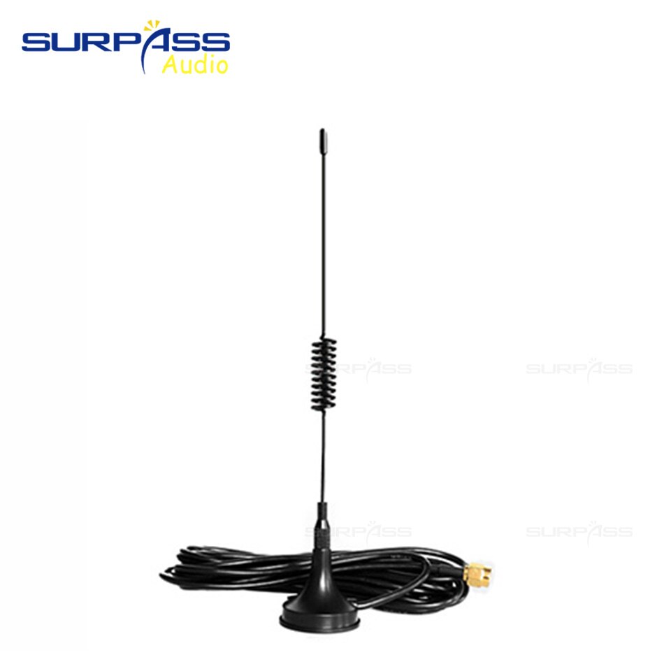 3m External FM Radio Signal Gain Antenna SMA Interface 50 Ohms Wireless Router WIFI 12dBi Base Magnetic FM Signal Antenna