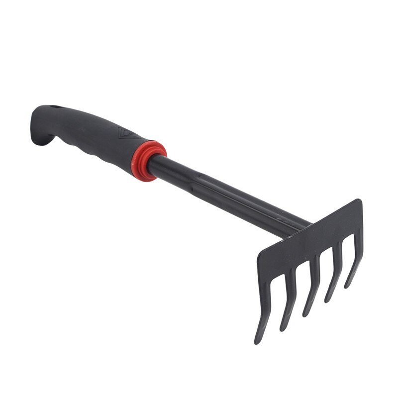 Rastrillo de pala y azadón de acero duradero para transplantar Tenedor de deshierbe manual, herramienta de mano para plantar en jardín