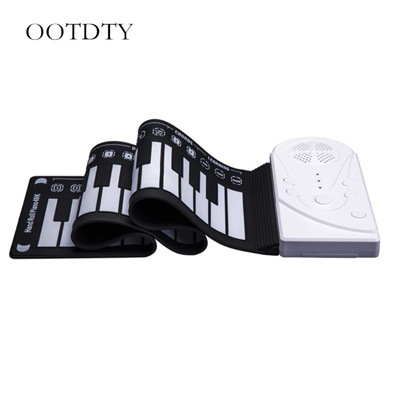 rollen-hoch Klaviatur Klavier Tragbare 49 Tasten Elektronische Hand rollen Tastatur Pädagogisches Instrument für freundlicher freundlicher