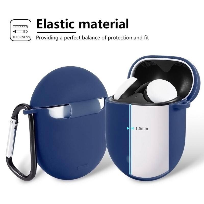 For Google pixel buds 2 soft Silicone Anti-scratch Protective Case for Google Earphone Charging Box Case