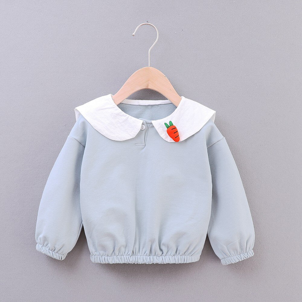 Söta hösttröjor för flickor barn baby spädbarn kartong öra långärmad sweatshirt toppar kappa ytterkläder  s9521