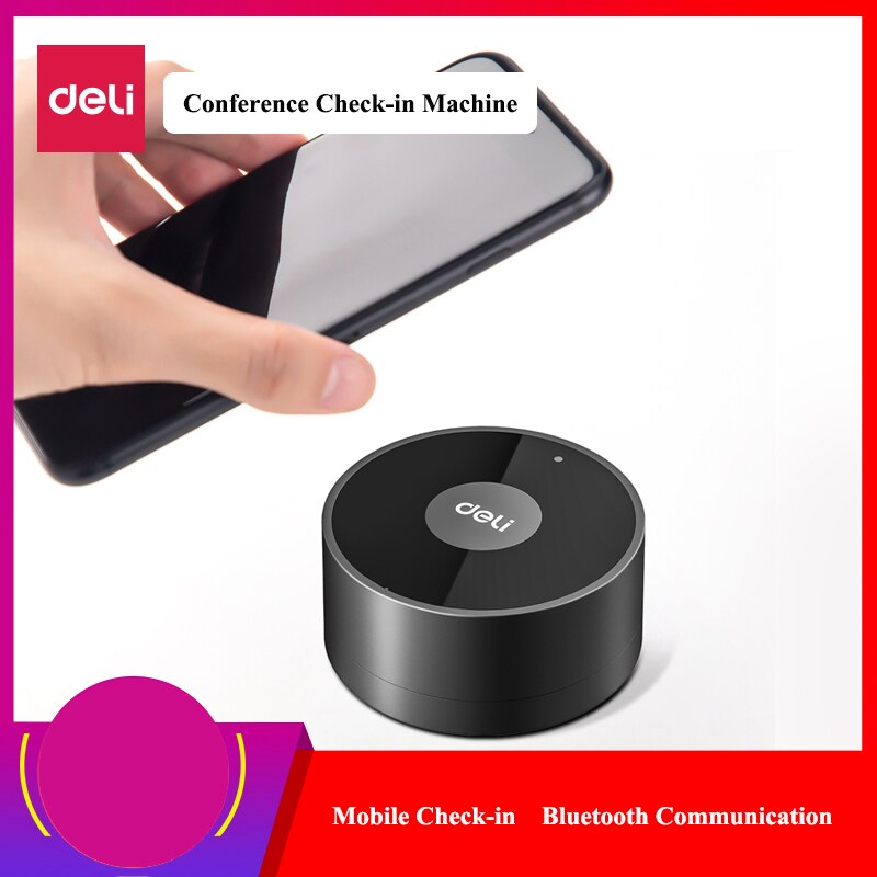 Deli 13650 Mobile check-in machine Bluetooth APP phone conference check-in machine Intelligence attendance machine