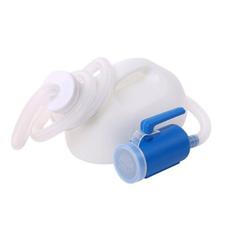 Men Reusable Pee Jug Male Urine Bottle Tube with Lid Portable Thicken Men's Pot H55B