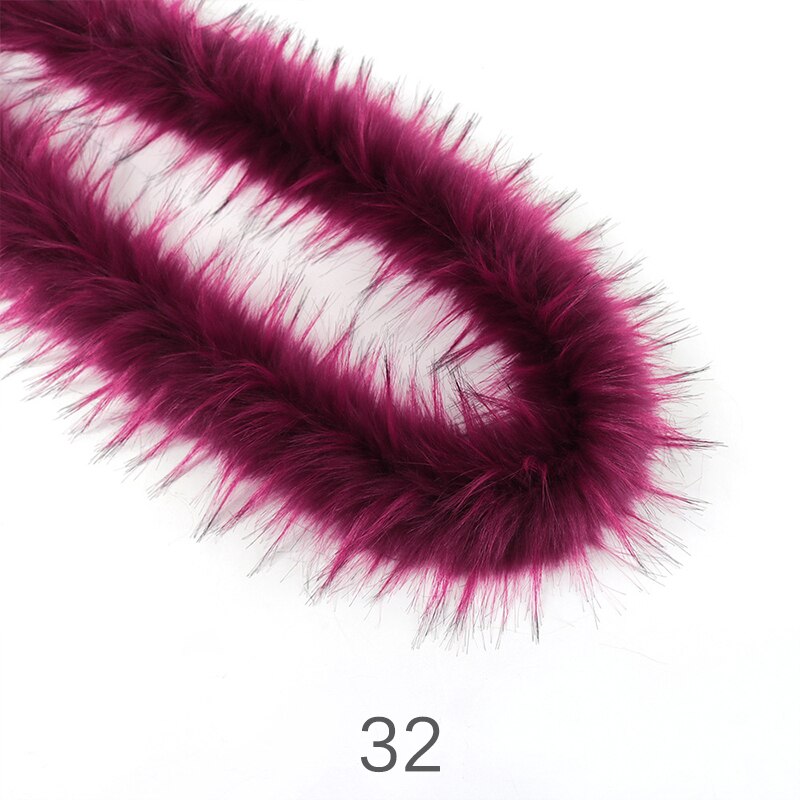 Kunstmatige Konijnenbont Lint Harige Tapes 100Cm Diy Kleding Naaien Pluizige Bekleding Trimmen Stof Thuis Party Decor Naaien Kostuum: 32