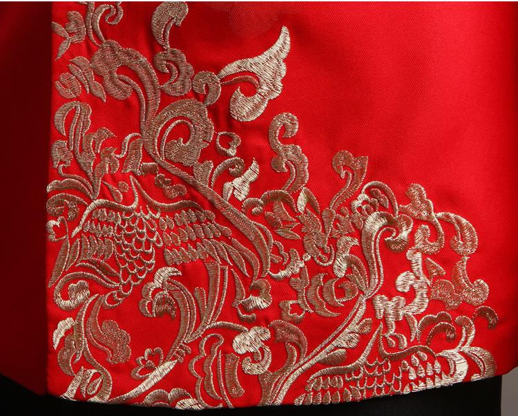 Rode Tuniek Mannen Satijn Blouse Tops Traditionele Chinese Tuniek Pakken Voor Mannen Kleding Voor Tang Pak Tai Chi Kostuum Oosterse top