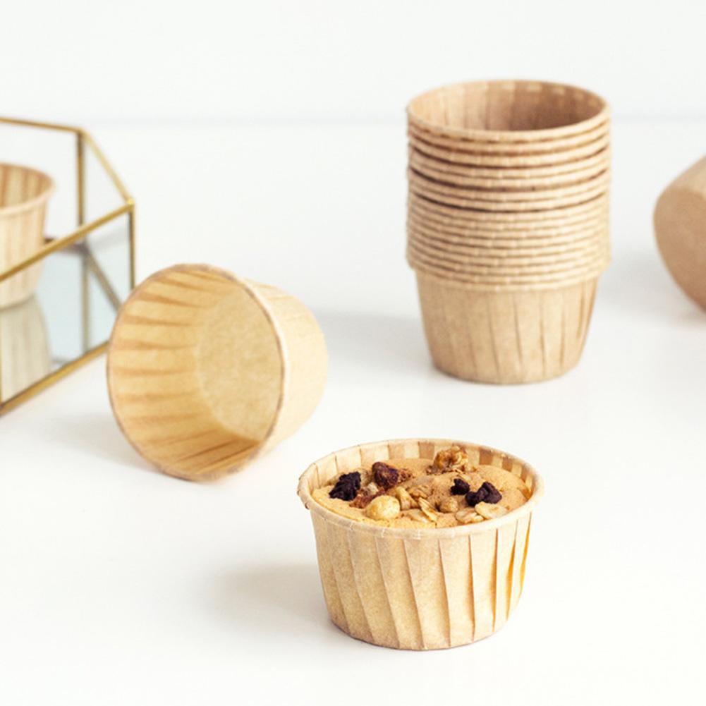 50 stuks cupcake bakpapier oliebestendig muffin cupcake papieren beker bruiloft feest caissettes cupcake voering bakvorm bakvorm
