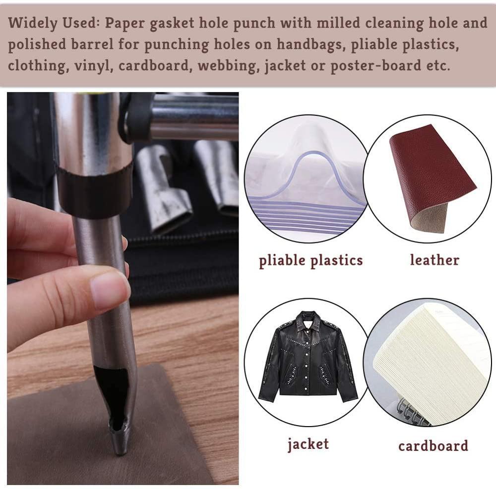 Oval Shape Leather Craft Hole Punch Set Punch Belt Watch Band for Leather Working Oblong Shape Punch