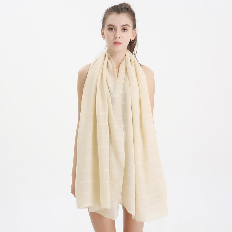 Zomer Winter Lange 180 Cm * 80 Cm Plaid Cotton Blend Viscose Pashmina Vrouwen Sjaal Zwarte Foulard Femme invierno Mujer