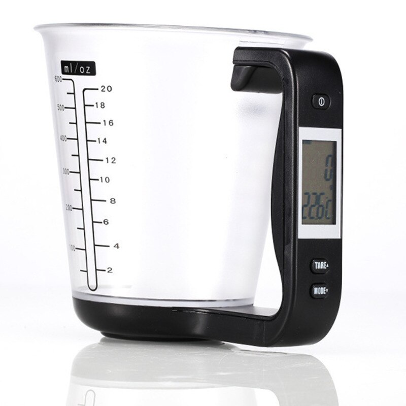 Measuring Cup Kitchen Scale Digital Beaker Libra Electronic Tool LCD Display Temperature Baking Accessories Balance Cuisine