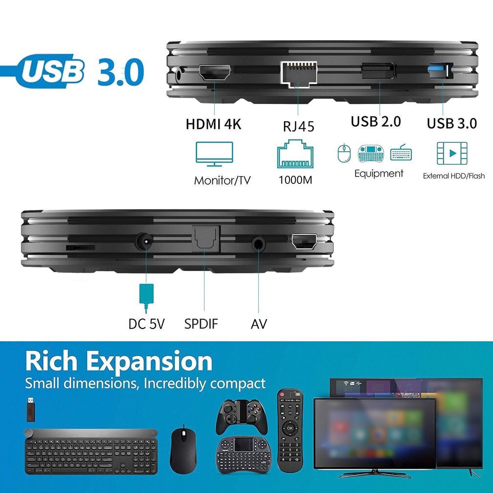 X3 Smart TV Box Android 9.0 S905X3 4GB 32 Set Top Box 2.4G WiFi 8K Ultra HD Media Player Easy To Install