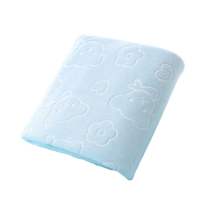 Urijk 1pc Embroidery Lavender Towel High Absorbent Towels Cotton Face Towels Bath Towel For Adults Washcloths: blue 70x140cm