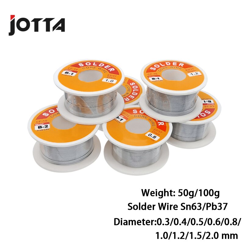 FLUX 2.0% Sn63/Pb37 Tin Lead Solder Wire Melt Rosin Core Soldering Wire Roll No-Clean