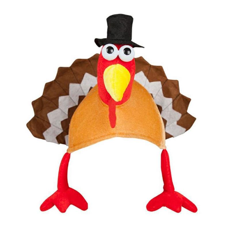 Novelty Christmas Hats Cap Festive Fancy Dress Office Party Xmas Hat Accessories Women Men Specialty Specialty Top Hat: Turkey Hat