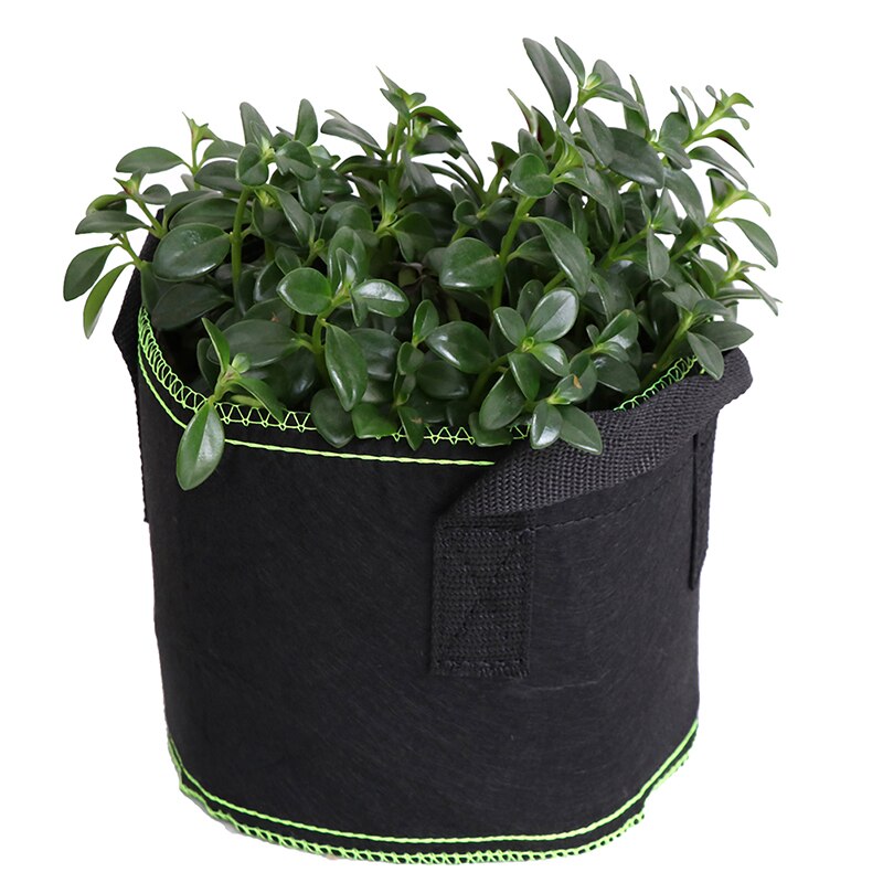 1/2/3/5/7/10 gallon svart filtkrukor trädgårdsväxt växtpåse container
