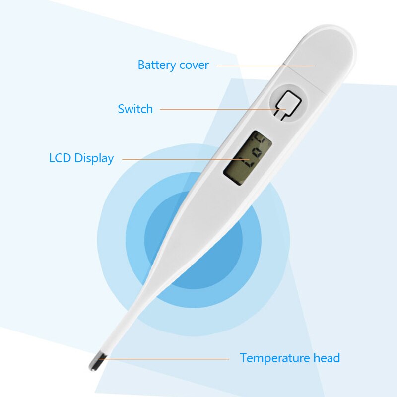 Baby vandtæt digitalt termometer barn voksen krop lcd håndholdt husstand intelligente temperaturmåleværktøjer derhjemme