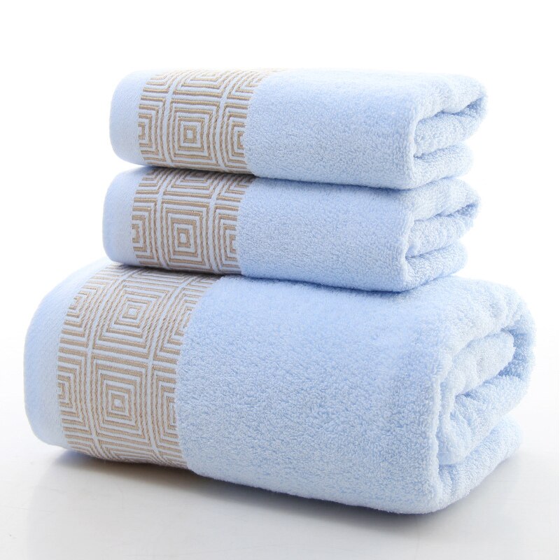 Cotton Towel Bath Towel Set Bath Towel 140x70cm Towel 35x75cm Soft Absorbent Three-Piece Set: 3pcs6