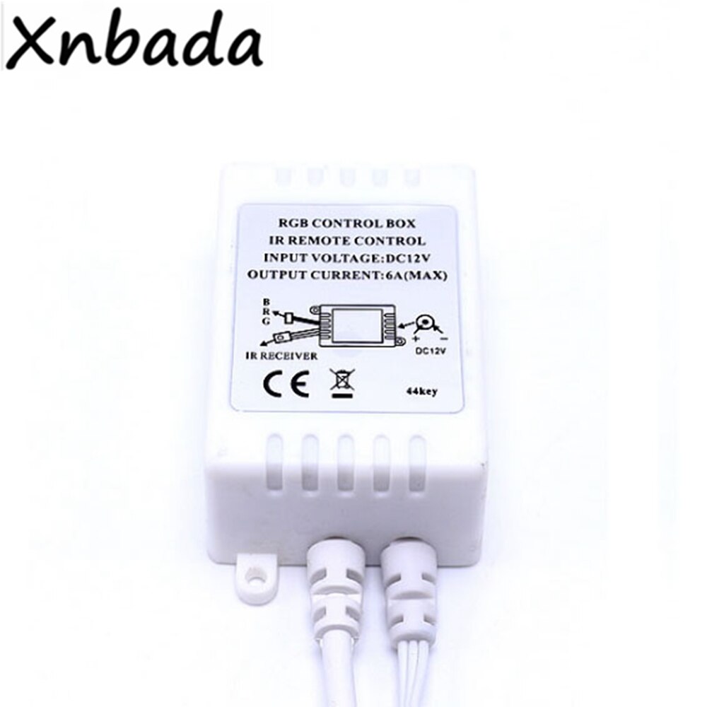 Rgb Led Controller Met 44 Toetsen Ir Afstandsbediening Led Controller Voor 3528 5050 Rgb Led Strip Tape Verlichting DC12V 6A