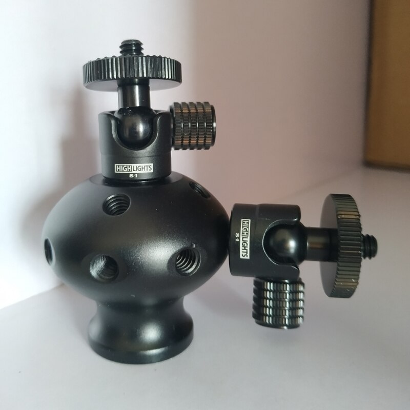 Adaptador convertidor de cabeza de bola monopié 1/4, bastón, bastón de Trekking, Asa de agarre para sala de estar, escalada y fotografía: Gris