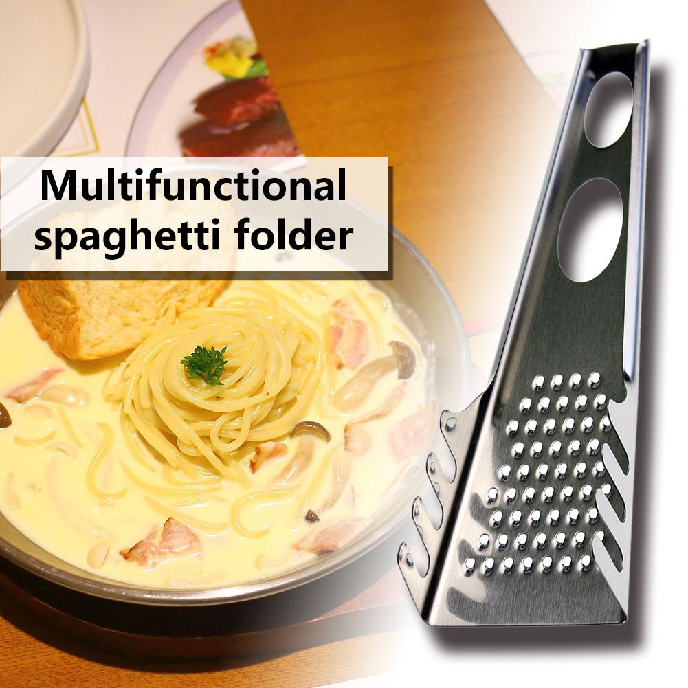 Kaasschaaf multifunctionele spaghettiklem noedelliniaal fabrikanten directe keukengadgets 430 roestvrij staal