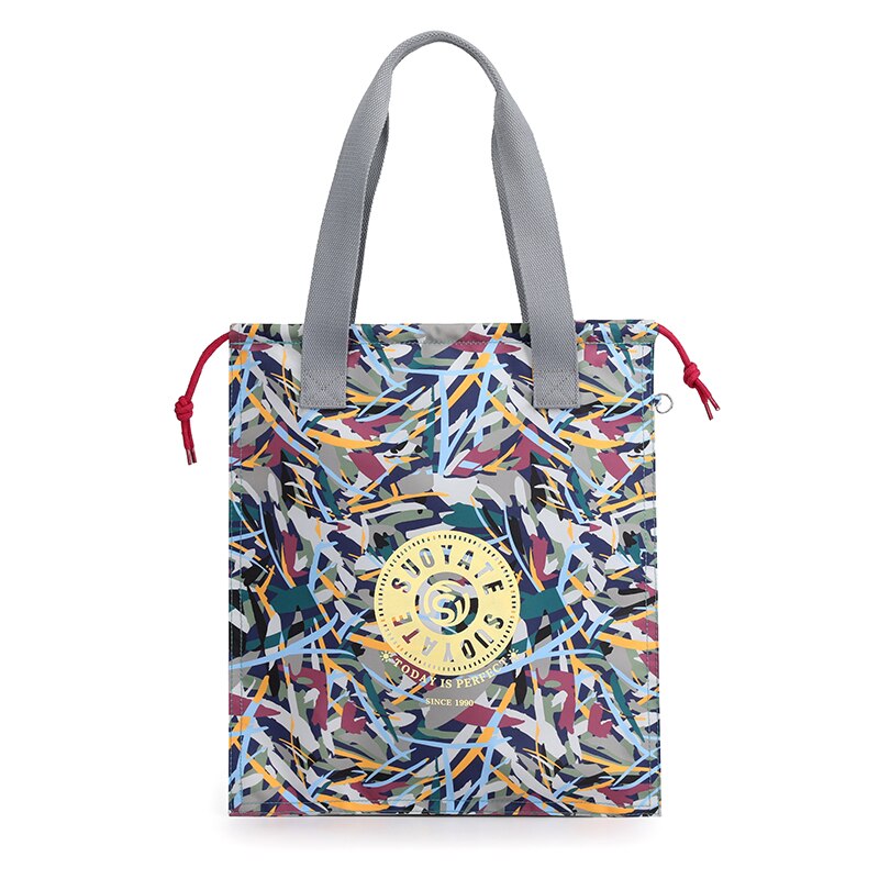 Lässig Frauen Kordelzug dauerhaft Stoff Weibliche Handtasche Prettry Stil Mädchen Schulter Tasche Einkaufstasche Sack: c9