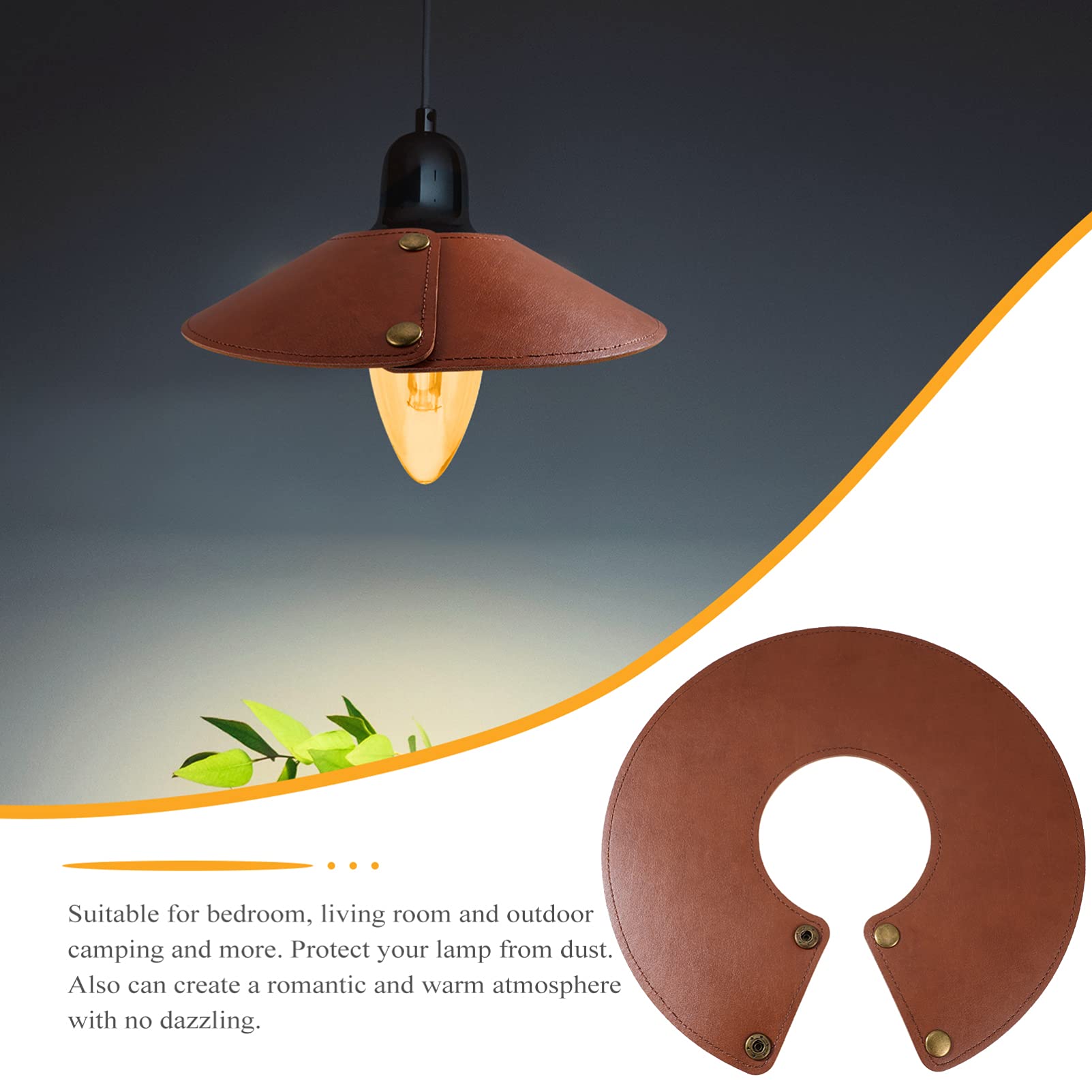 Lampenkap Lederen decoratieve hanglamp Lampenkap voor thuisbar Pub