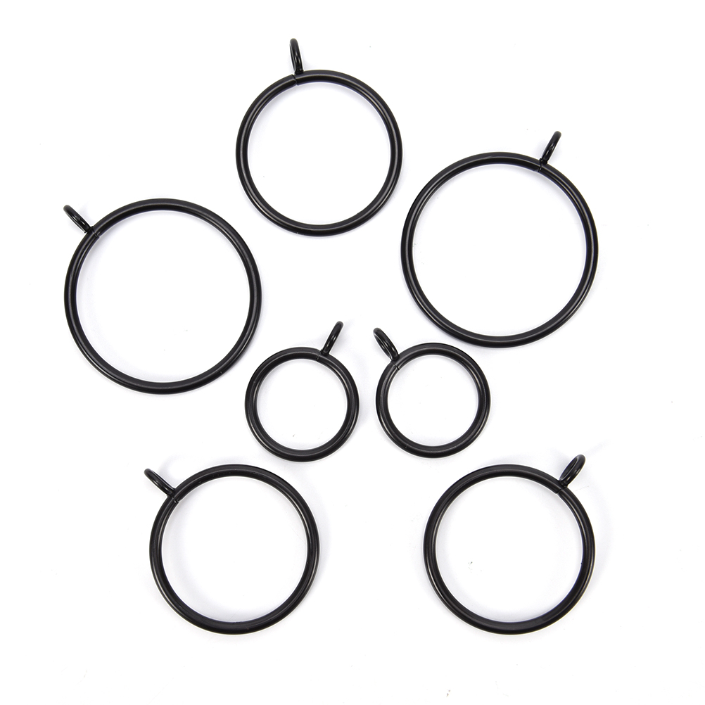 10 25/28/38/45/55mm gardinstänger i metall, upphängningsringar, viktiga hemprodukter