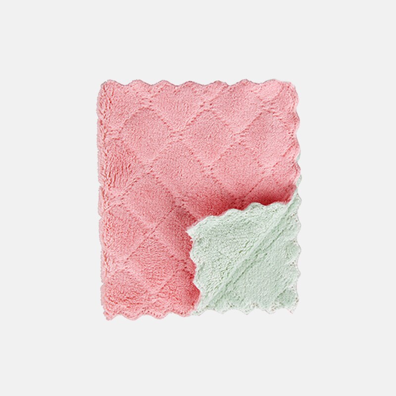 8 Stuks Thuis Microfiber Handdoeken Voor Reiniging Microvezel Veeg Voor Keuken Absorberende Dikkere Doek Tafel Keuken Handdoek Washandje: 3 / 1pcs