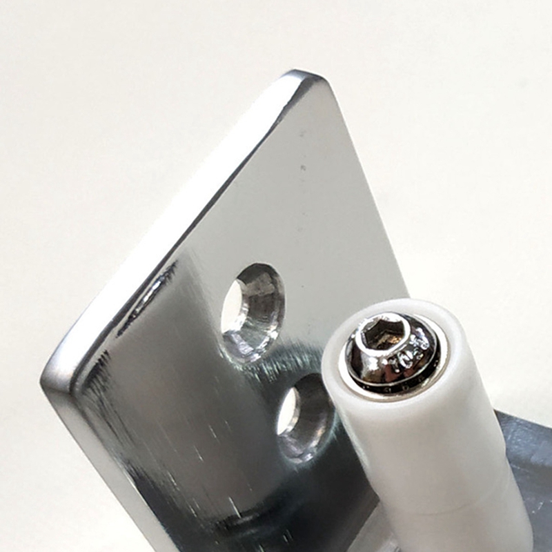 Barn Door Stopper Ground Guide Wall Guide Silver 8 Combinations with Double Bearing Floor Rail Slider