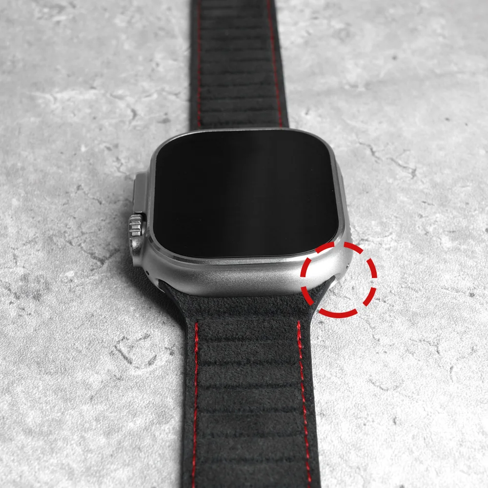 Correa magnética ALCANTARA para Apple Watch Ultra 2 Band 49mm 46mm 45mm 44mm accesorios de cuero de ante para iWatch 10 9 8 7 6 5 SE
