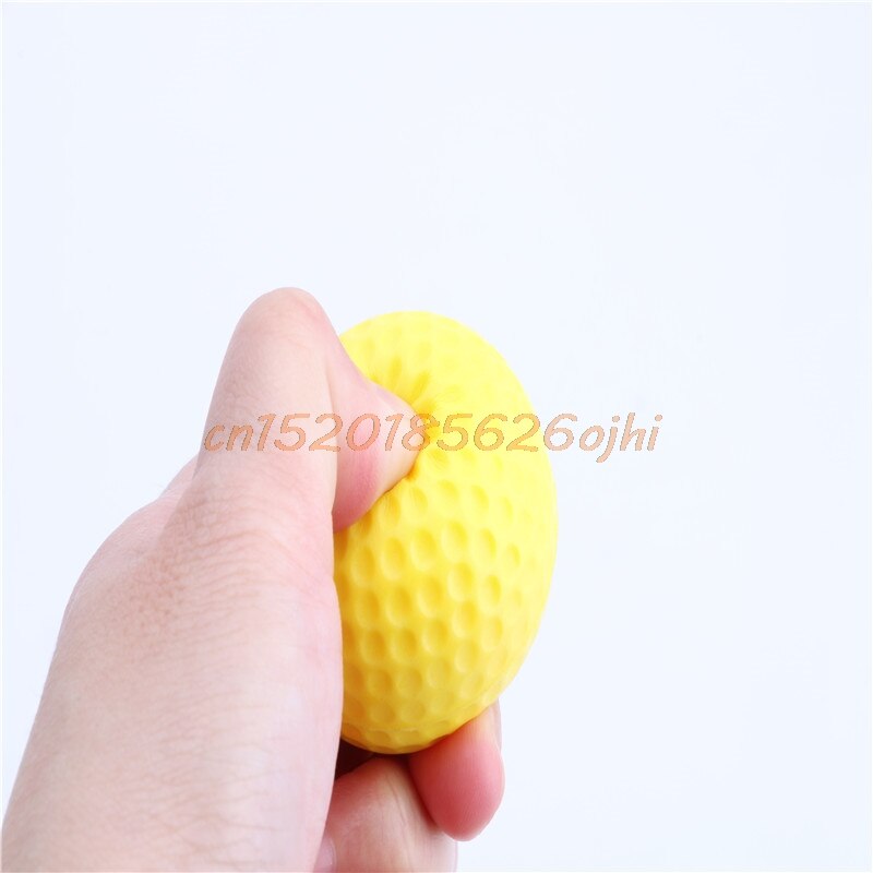 Træning øv golf elastik pu skum bolde gul 10 stk indendørs udendørs sport  #h030#