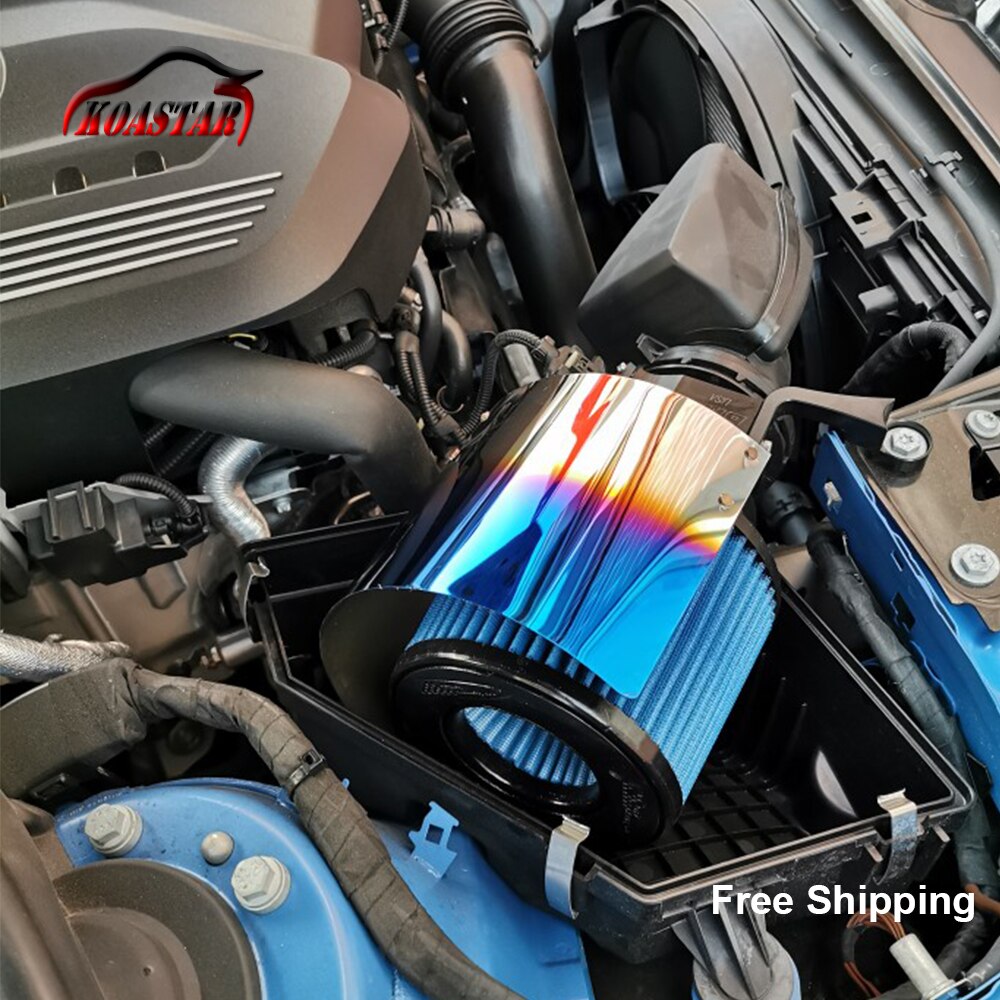 Rvs Air Intake Hitteschild Voor 2.5 &#39;&#39;-5&#39;&#39; Hals Neo Chrome Luchtfilter Kegel Hitteschild voor Universal