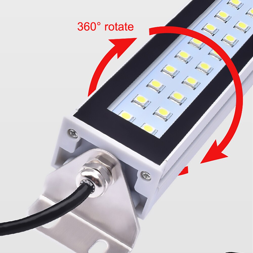 LED Industrial Lamp Waterproof Oil-proof Dust-proof Workshop CNC Lamps 22-53CM 110v 220v 24v 36v leds Machine Work Tool Lights