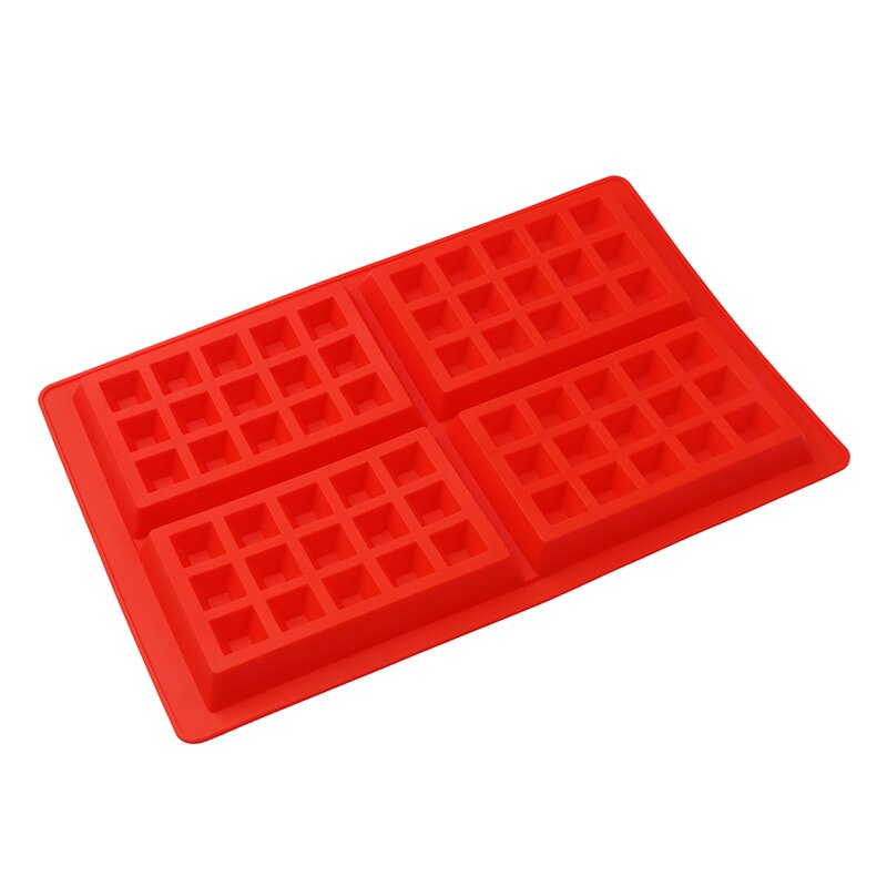 Küche Backformen Hohe-temperatur Nicht-Stock Waffel Schimmel Silikon DIY Backen Kuchen bilden Platz/Runde Kuchen bilden Macher: Platz