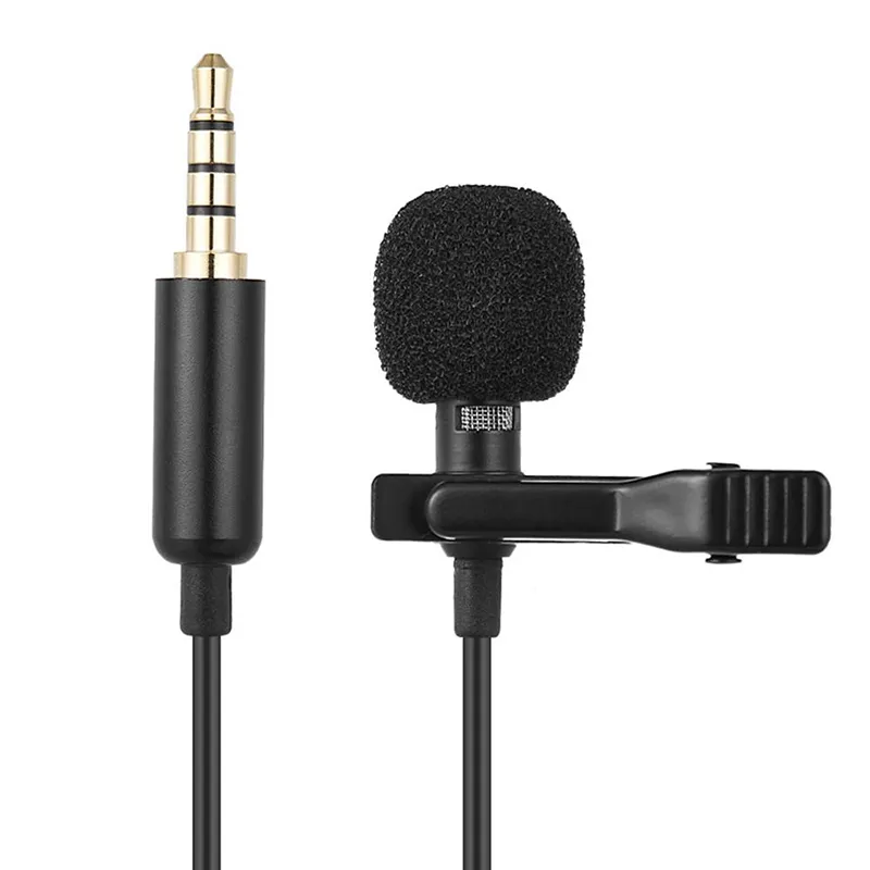 Przenośny mini mikrofon Lavalier o długości 1,5 m, pojemnościowy, przypinany mikrofon na klapę, przewodowy mikrofon USB 3,5 mm typu C do telefonu do laptopa Mac