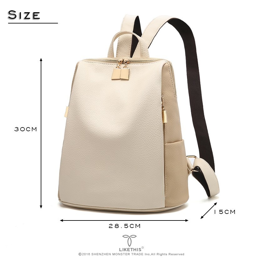 Frauen Rucksack für Schule Stil Leder Tasche Für College Einfache Frauen Casual Daypacks mochila Weibliche Berühmte Brands168-325
