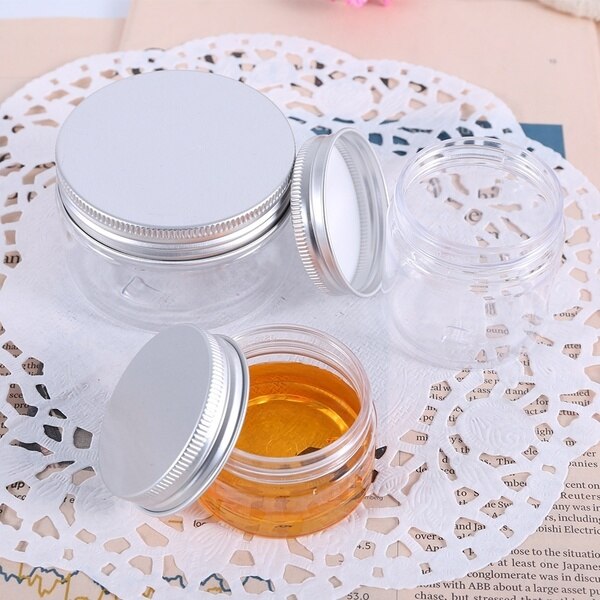 10 Pcs 20 Ml/30 Ml/50 Ml/100 Ml/120 Ml Aluminium Cap Voedsel Opslag tin Pot Cosmetische Lippenbalsem Jar Olie Wax Lege Fles Sample Containers