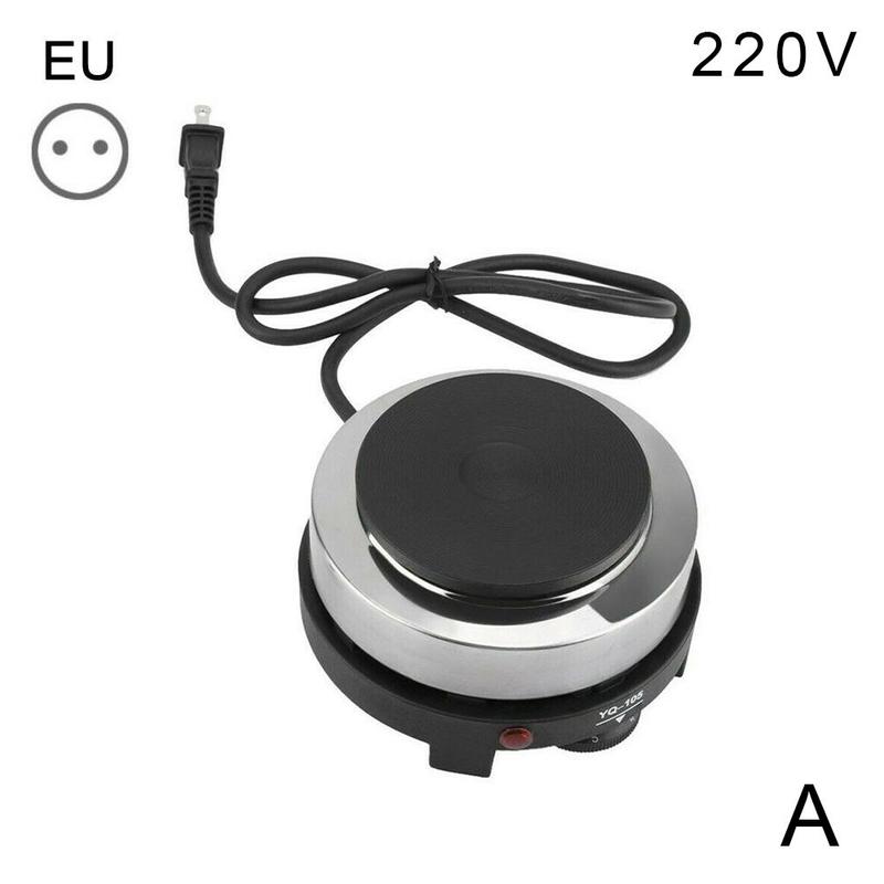 500W Mini Electric Heater Stove Cooker Plate Milk Furnace Plug Coffee Kitchen Kitchenware EU Appliance Water Heating K4Q5: A