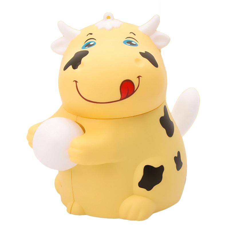 1Pc Electric Cow Toy Tail Wagging Animal Toy Walking Cow Toy Without Battery