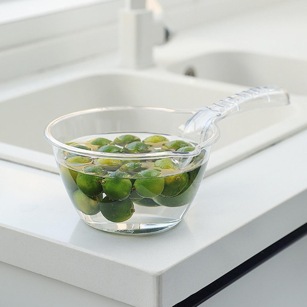 Louche à eau en plastique Transparent, 1 pièce, cuillère à eau épaissie de grande capacité, louche à eau transparente pour le jardin, fournitures de cuisine