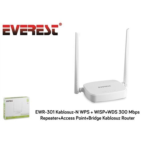 Everest Ewr-301-repetidor inalámbrico, Wps + wøsp + Wds de 300 Mbps, punto de acceso y puente